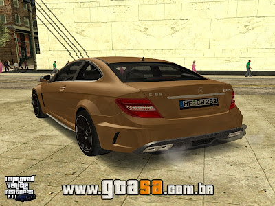 Mercedes-Benz C63 AMG Black Series 2012 para GTA San Andreas